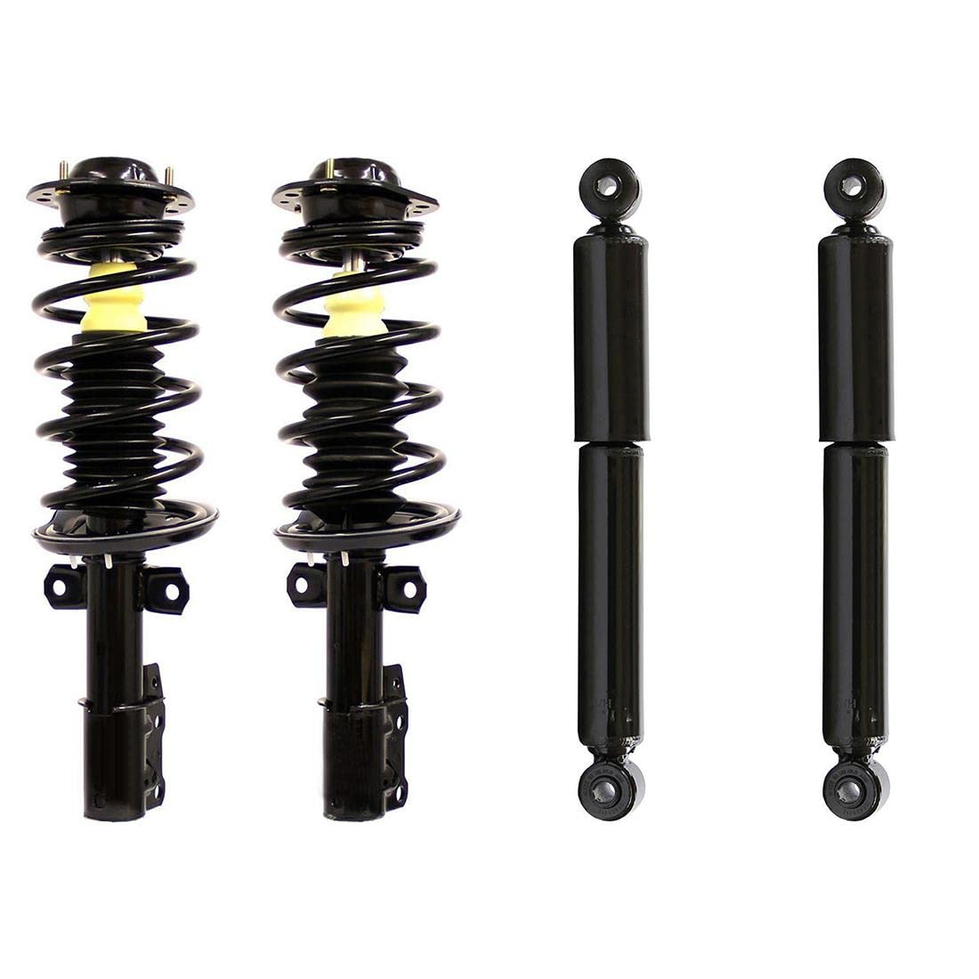 A-Partrix 4X Rear & Front Shocks Strut and Coil Spring Assembly - Compatible with Chevrolet Cobalt 2005-2010, Chevy HHR 2006-2011, Pontiac G5 2007-2009 - Perfect for Smooth Ride & Enhanced Suspension Performance