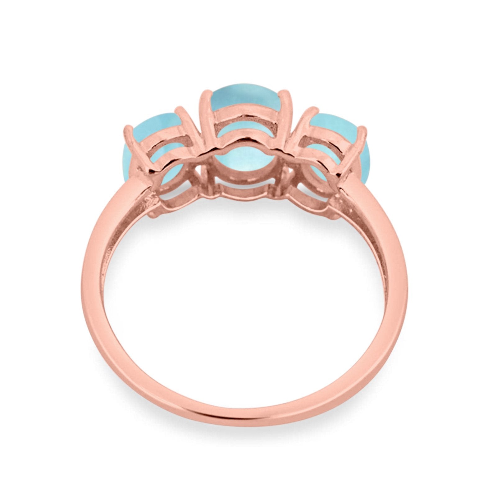 3 Stone Oval Created Opal Fashion Ring - 925 Sterling Silver Jewelry for Women, Elegant Gift for Birthday, Anniversary & Special Occasions