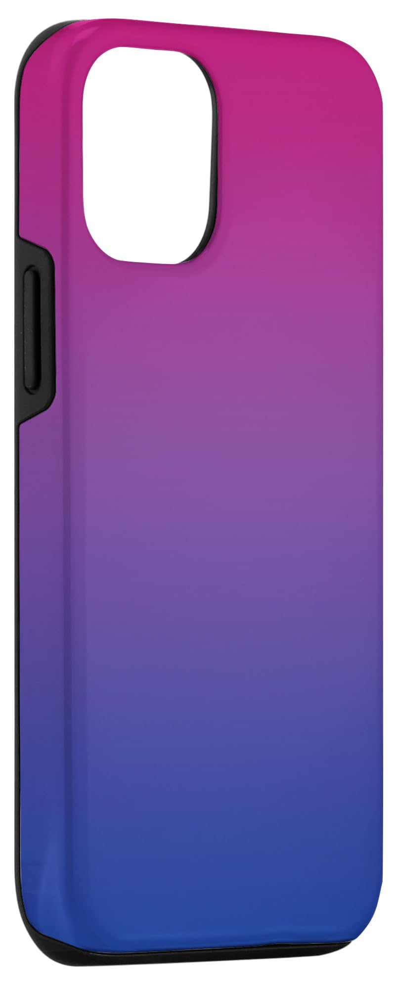 iPhone 12/12 Pro Gradient Ombre Bisexual Pride Flag Phone Case - Pink Purple Blue Stripes Protective Cover for LGBTQ+ Support | Perfect for Pride Month, Everyday Use & Showing Your Identity