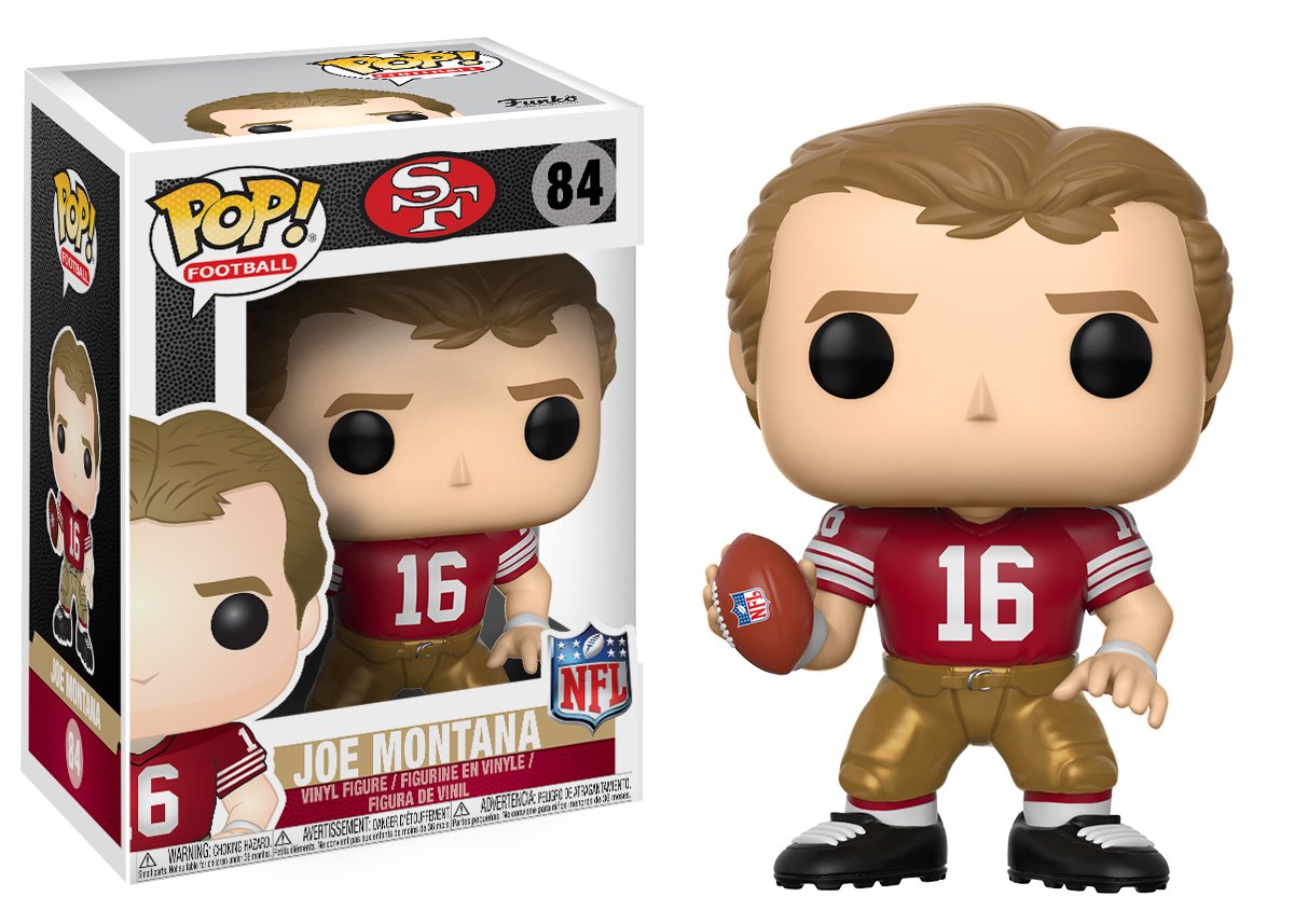 Joe Montana San Francisco 49ers Red & White Jersey NFL Funko Pop Legends Series 2-Pack - Perfect for Football Fans, Collectors, and Sports Memorabilia Displays
