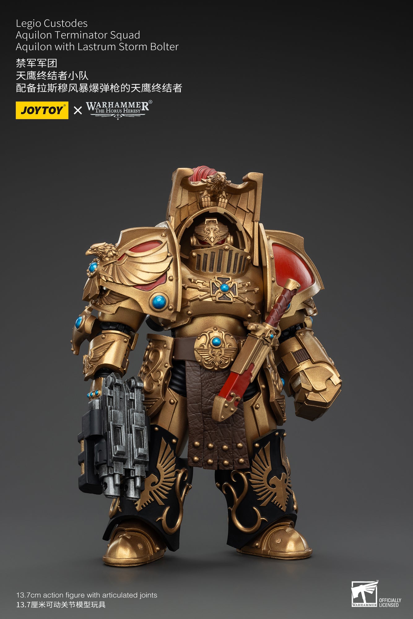1/18 Scale JOYTOY Warhammer The Horus Heresy Action Figures - Legio Custodes Aquilon Terminator Squad & Custodian Venatari Squad | Collectible Miniatures for Tabletop Gaming and Display