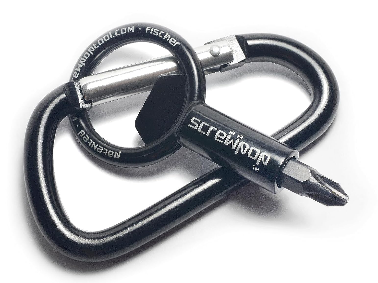 Universal Magnetic Screwdriver Bit Holder with Carabiner Keychain - Multi-Tool with Removable Double-Sided Phillips/Flathead Bits & Bottle Opener - Perfect for DIY, Home Repairs, Camping & Everyday Carry (EDC)