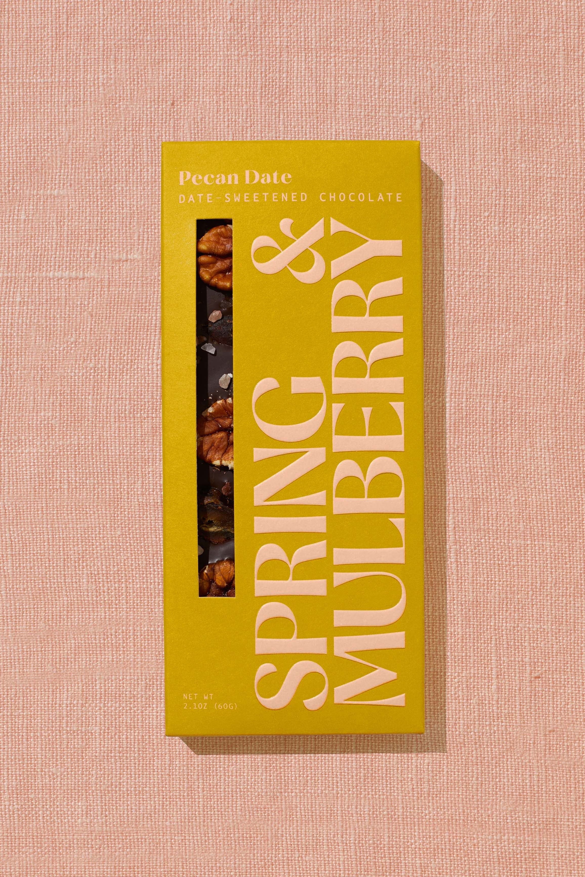 Organic Pecan Date Sweetened Dark Chocolate Bars - Vegan, Gluten-Free, No Refined Sugar - Perfect for Gifts, Snacking & Healthy Desserts