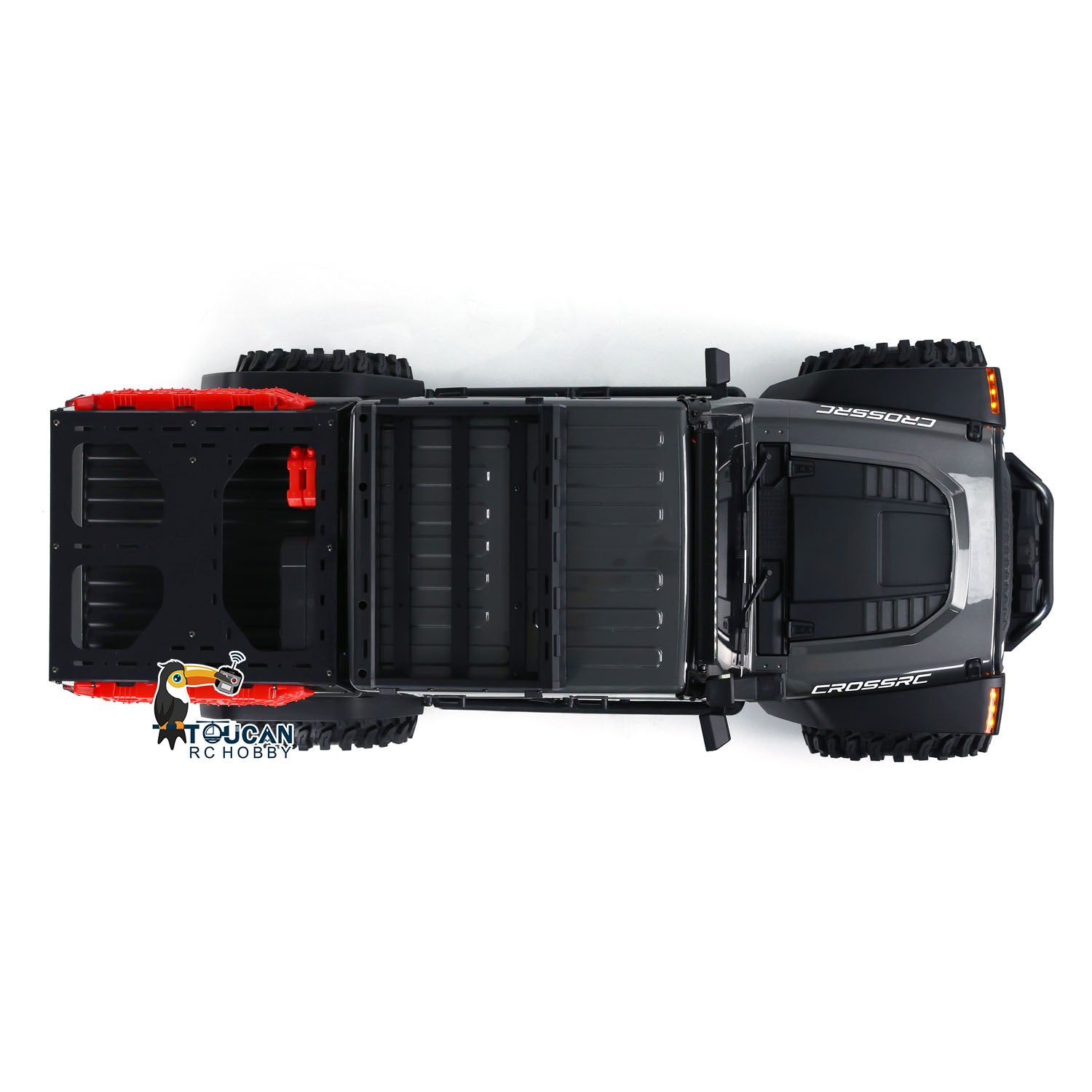 CrossRC 1/8 Scale EMO X4 4WD Off-Road RC Crawler Truck with LED Lights - US Stock | High Performance Radio Control Vehicle for Rock Crawling, Trail Adventures & Backyard Off-Roading