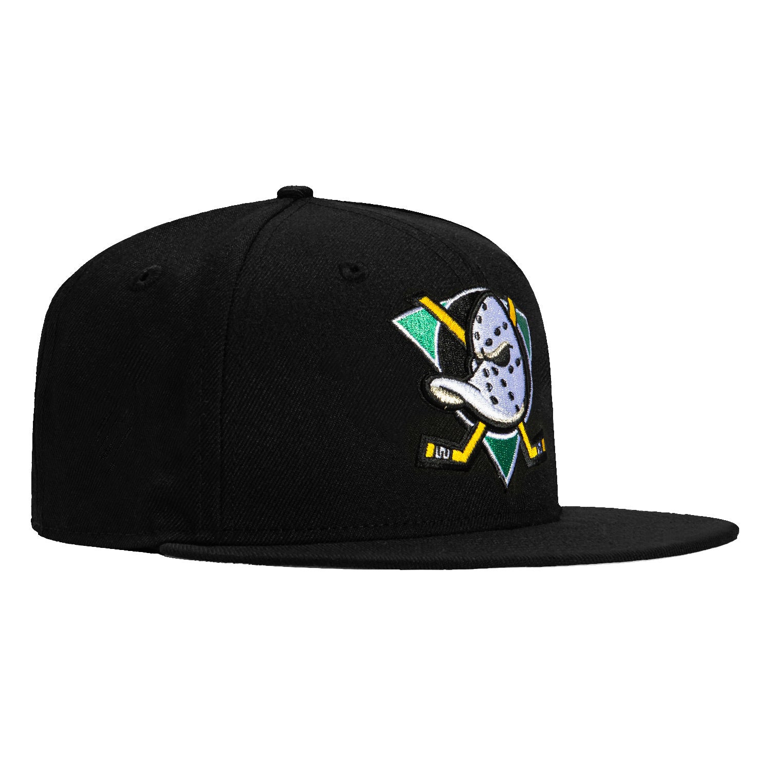 New Era 59Fifty Anaheim Ducks Adjustable Snapback Hat - Black NHL Hockey Cap for Men & Women - Perfect for Games, Fan Gear & Streetwear Fashion