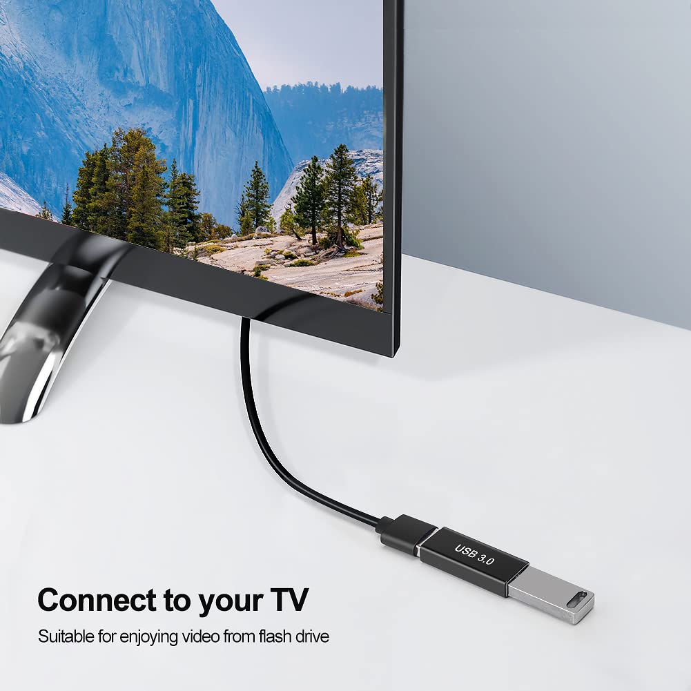 LEIZHAN USB 3.0 Female to Female Adapter (2 Pack) - High Speed Data Transfer for External Hard Drives, Printers & Cameras - Connect Two Male USB Devices Easily