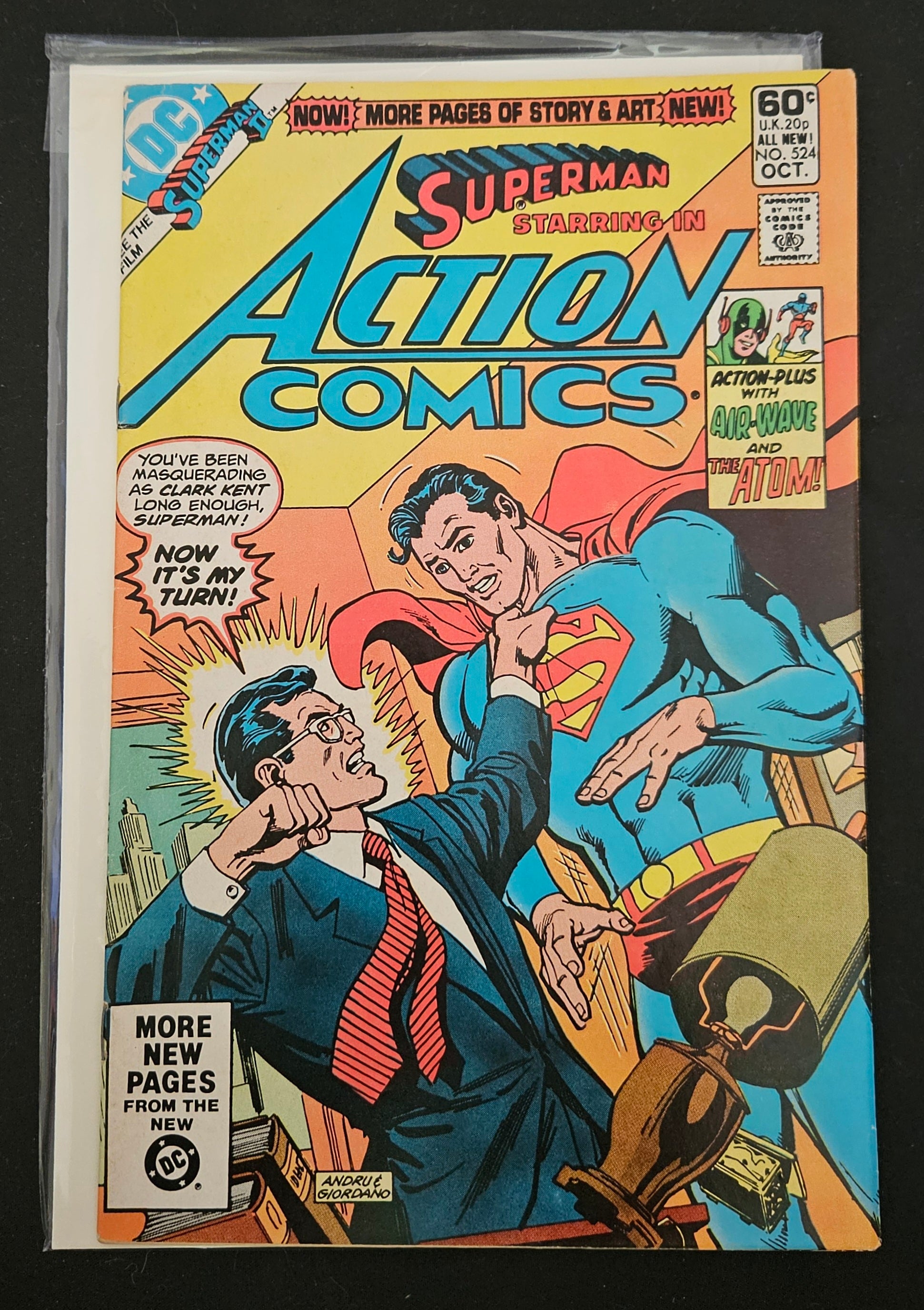 Action Comics #524: The Day Superman Went Crazy! | DC Comics | 1981 Vintage Collectible | Superhero Comic Book for Collectors & Fans | Perfect for Display & Investment