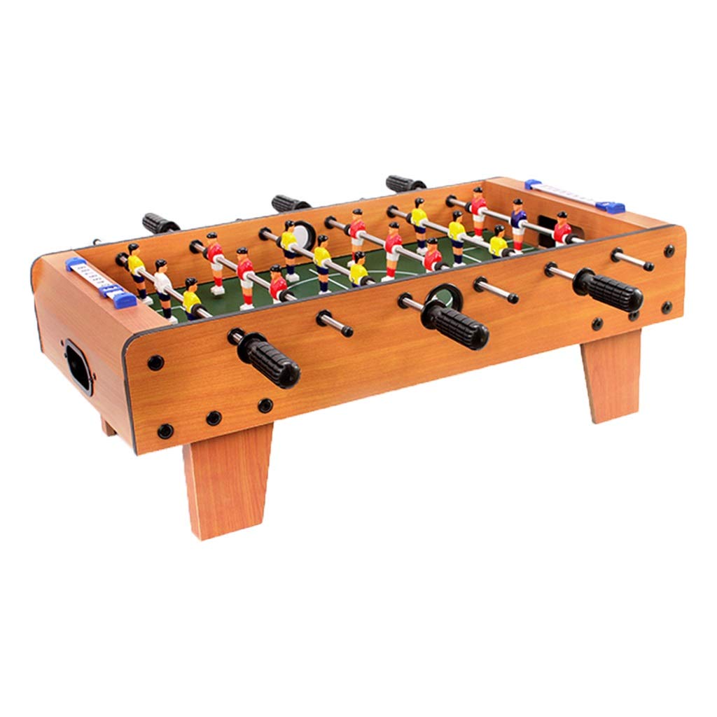 Premium 6-Pole Tabletop Foosball Game for Kids & Adults - Portable Wooden Desktop Football Table (69x37x24cm) - Fun Family Game Room & Party Entertainment