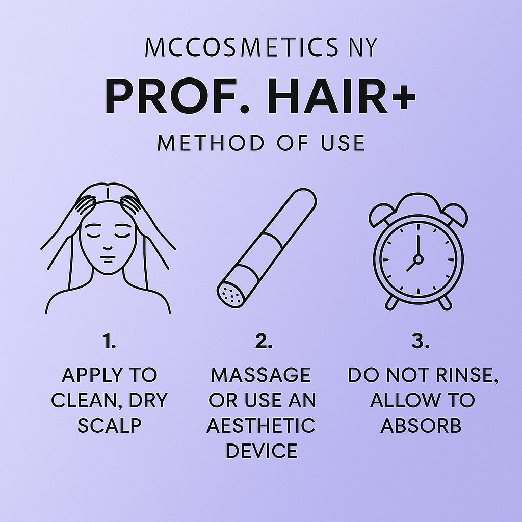 MCCOSMETICS NY Professional Hair Growth Treatment with Biotin & Dexpanthenol - Scalp Care for Thicker, Healthier Hair - Perfect for Daily Use at Home or Salon