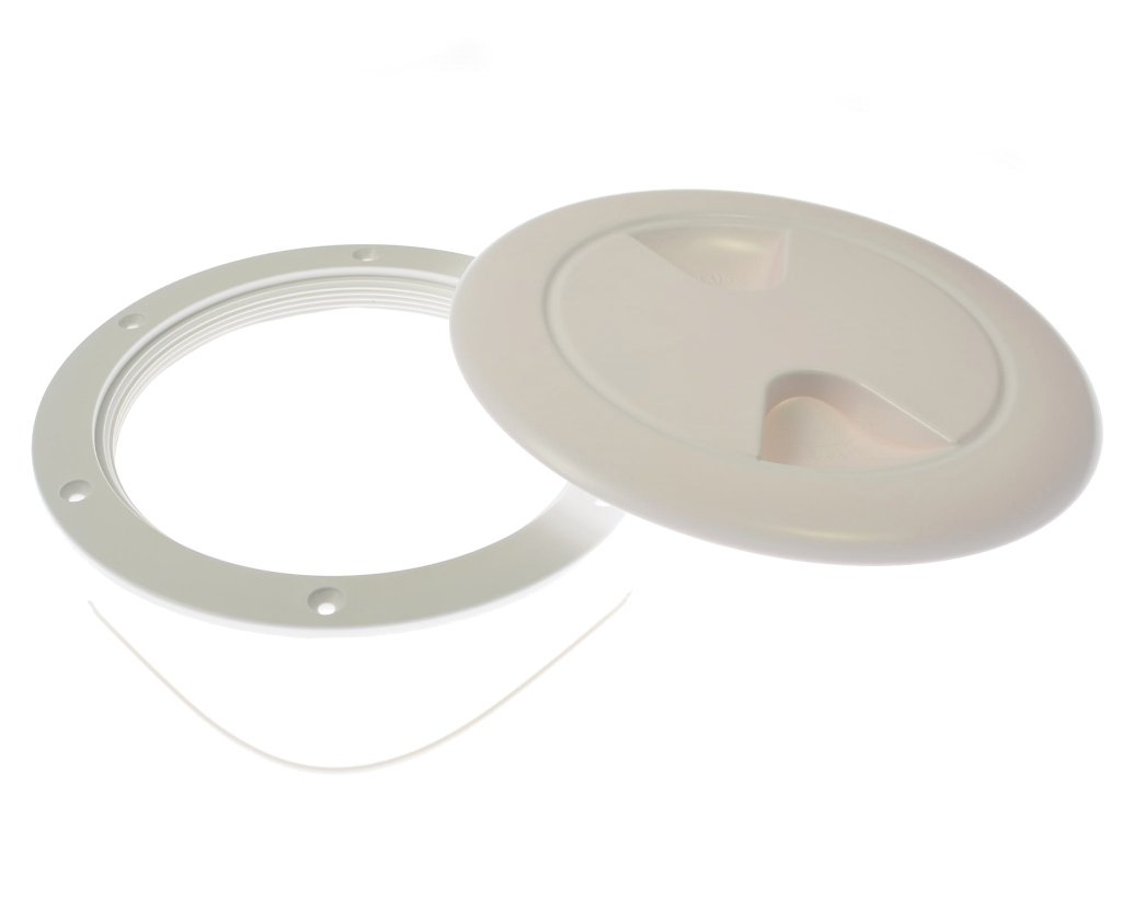 Talamex 152mm Marine Deck Plate - Stainless Steel Boat Hatch Cover for Waterproof Access | Ideal for Yachts, Sailboats & Marine Applications