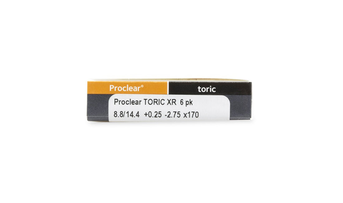 Proclear Toric XR Contact Lenses - 6 Pack (Monthly Disposable) for Astigmatism - Comfortable & Breathable for All-Day Wear - Perfect for Work, Sports, and Active Lifestyles