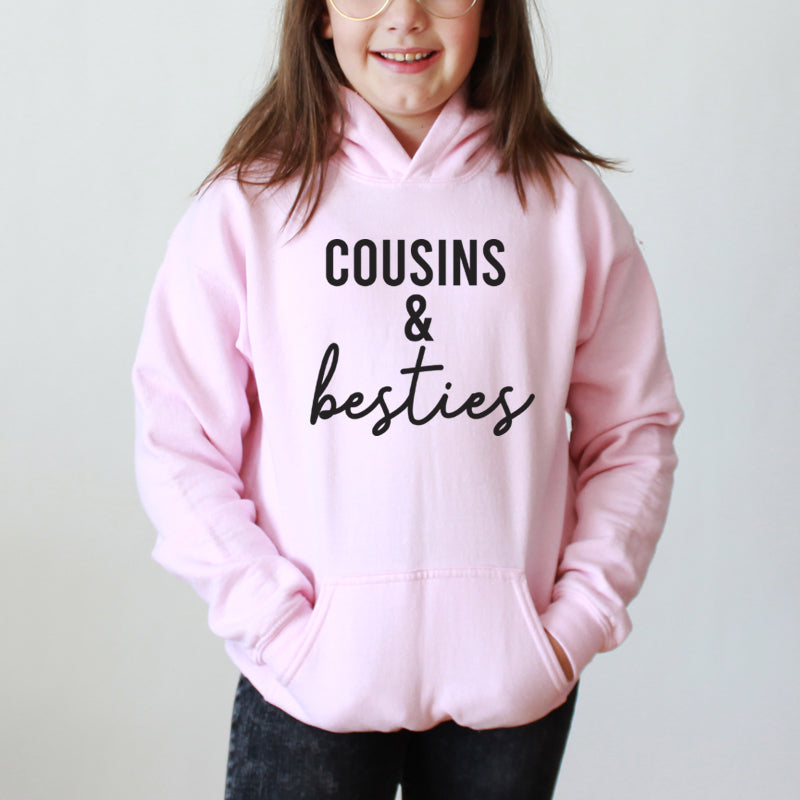 Cousins & Besties Hoodie (MRK X) - Matching Friendship Sweatshirt for Women & Teens - Perfect for Gifts, Outfits, and Casual Wear