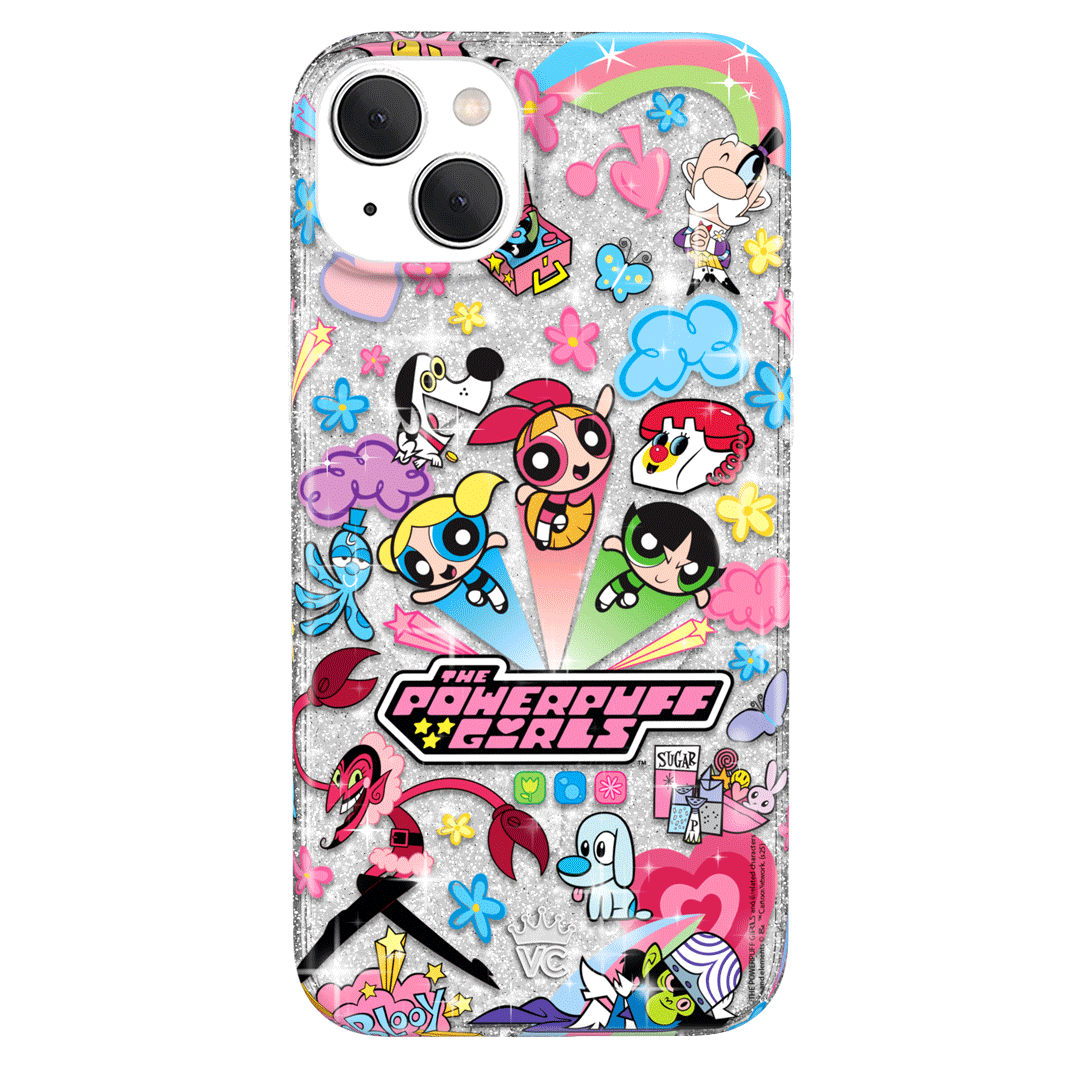 The Powerpuff Girls Girl Power iPhone Case - Cute Cartoon Character Phone Cover for iPhone 13/12/11/X/8/7 - Perfect for Fans, Kids, and Gift Giving - Durable Protection for School, Work, and Everyday Use