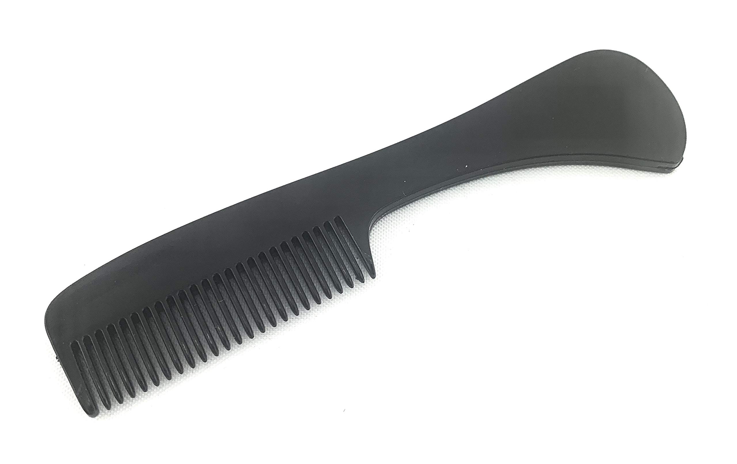 Premium G.B.S Saw-Cut Beard & Mustache Comb - 3 Inch Pocket-Sized Black Polished Comb for Men's Grooming | Perfect for Travel, Home & Professional Barbershop Use