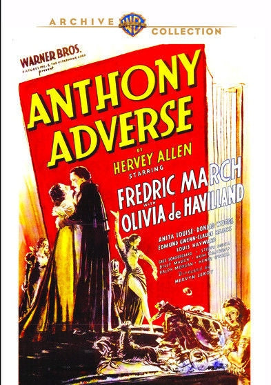Anthony Adverse DVD 1936 - Classic Movie with Fredric March, Olivia De Havilland & Donald Woods | Vintage Film Collector's Item, Home Theater Entertainment