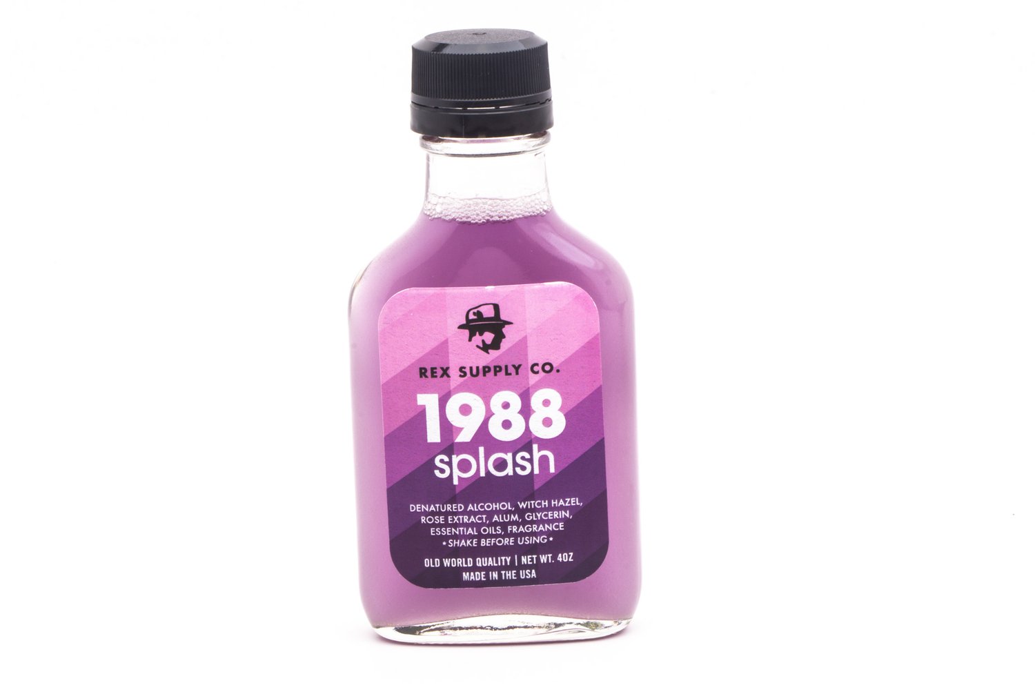 Rex Supply Co. 1988 Old World Aftershave Splash - Classic Barber Shop Cologne for Men - Perfect for Grooming, Shaving & Special Occasions
