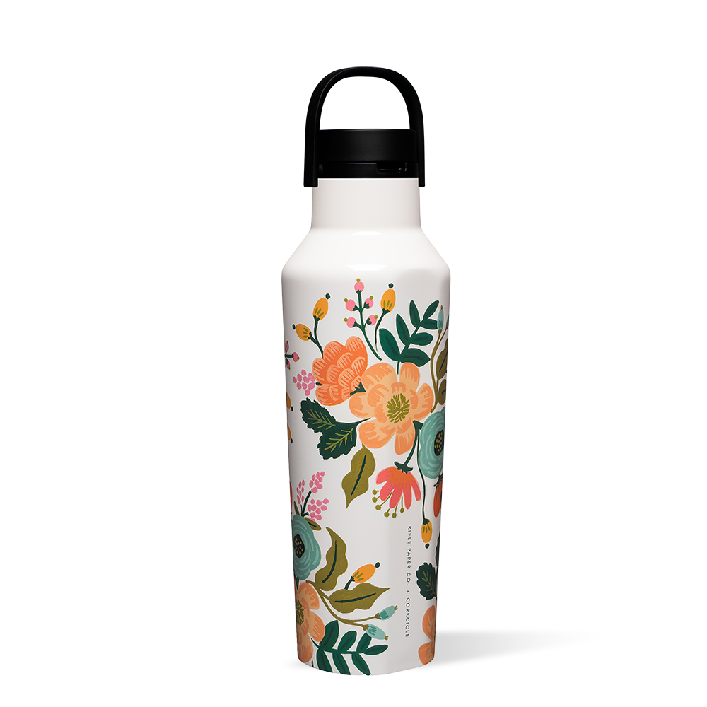 Rifle Paper Co. Insulated Stainless Steel Sport Water Bottle - Leakproof & BPA-Free for Hiking, Gym & Outdoor Activities