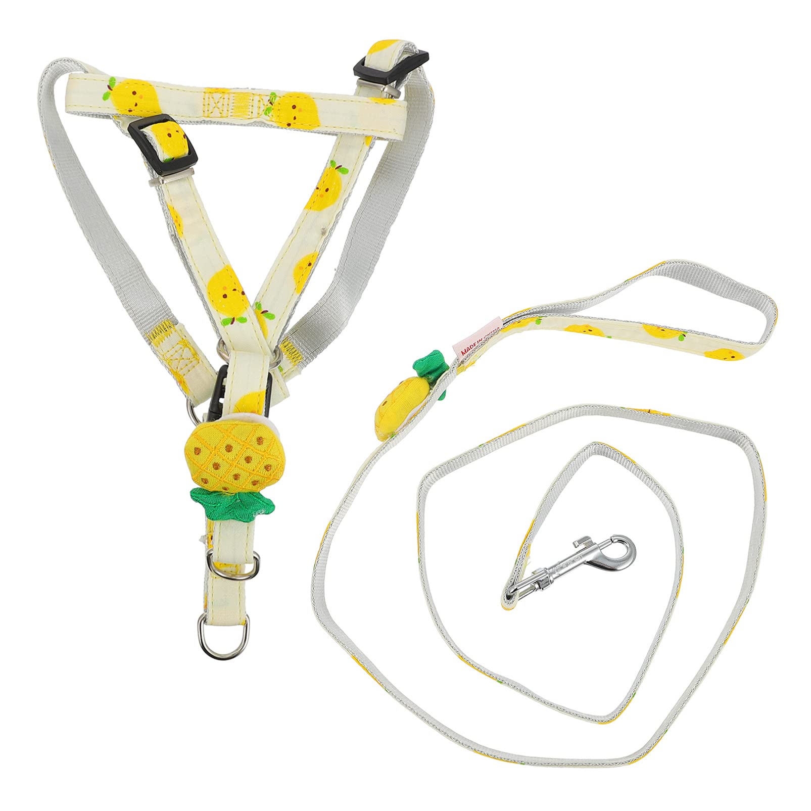 **Balacoo Heavy Duty Dog Harness & Leash Set - Durable Polyester Rope for Running, Pulling, and Training - Halloween & Christmas Floral Design for Dogs & Kittens - Perfect for Outdoor Adventures and Festive Occasions**