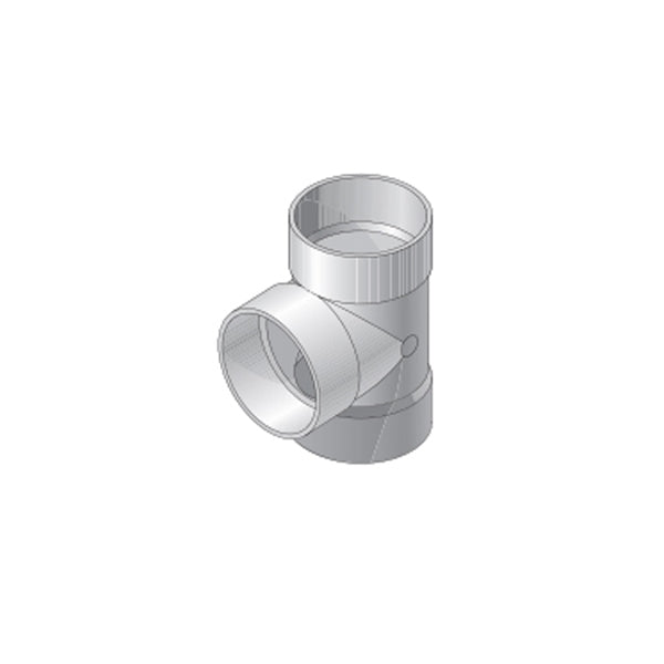 4P01 4-Inch Schedule 40 PVC DWV Sanitary Tee Fitting - Drain Waste Vent Pipe Connector for Plumbing, Sewer & Drainage Systems