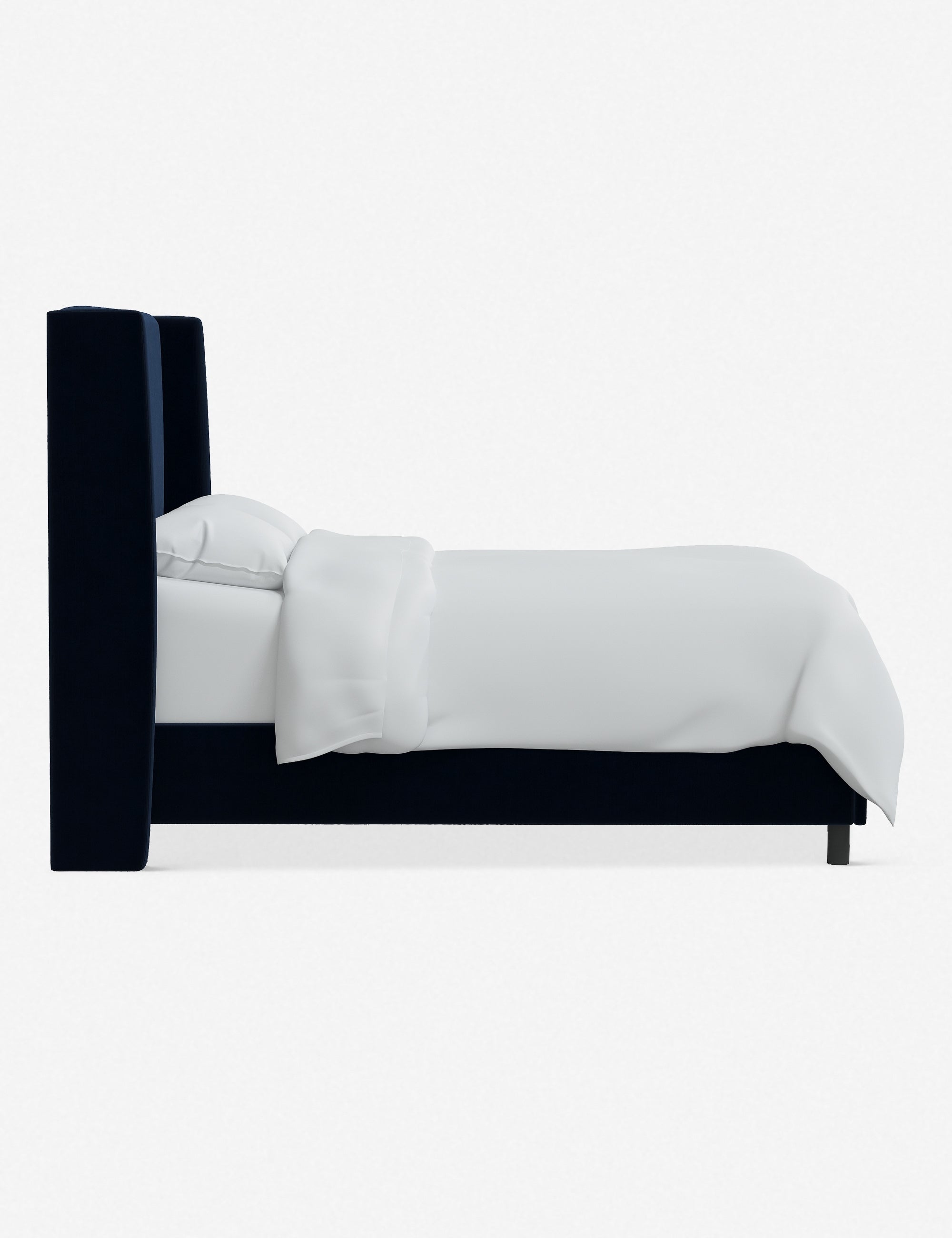 Adara Queen Size Bed Frame with Upholstered Headboard - Modern Platform Bed for Bedroom, Living Room & Guest Room