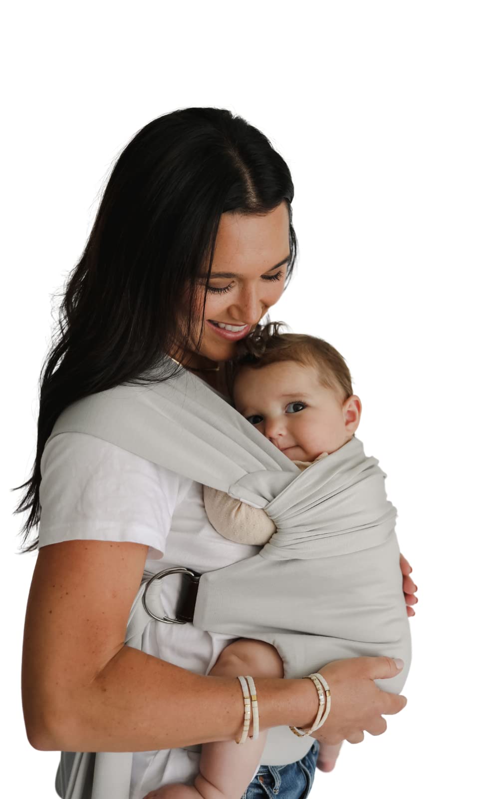 Lalabu Simple Baby Wrap - No-Tie, Comfortable & Easy-to-Use Infant Carrier for 3 Months to 2 Years (Fog) | Perfect for Hands-Free Parenting, Errands & Bonding with Your Newborn