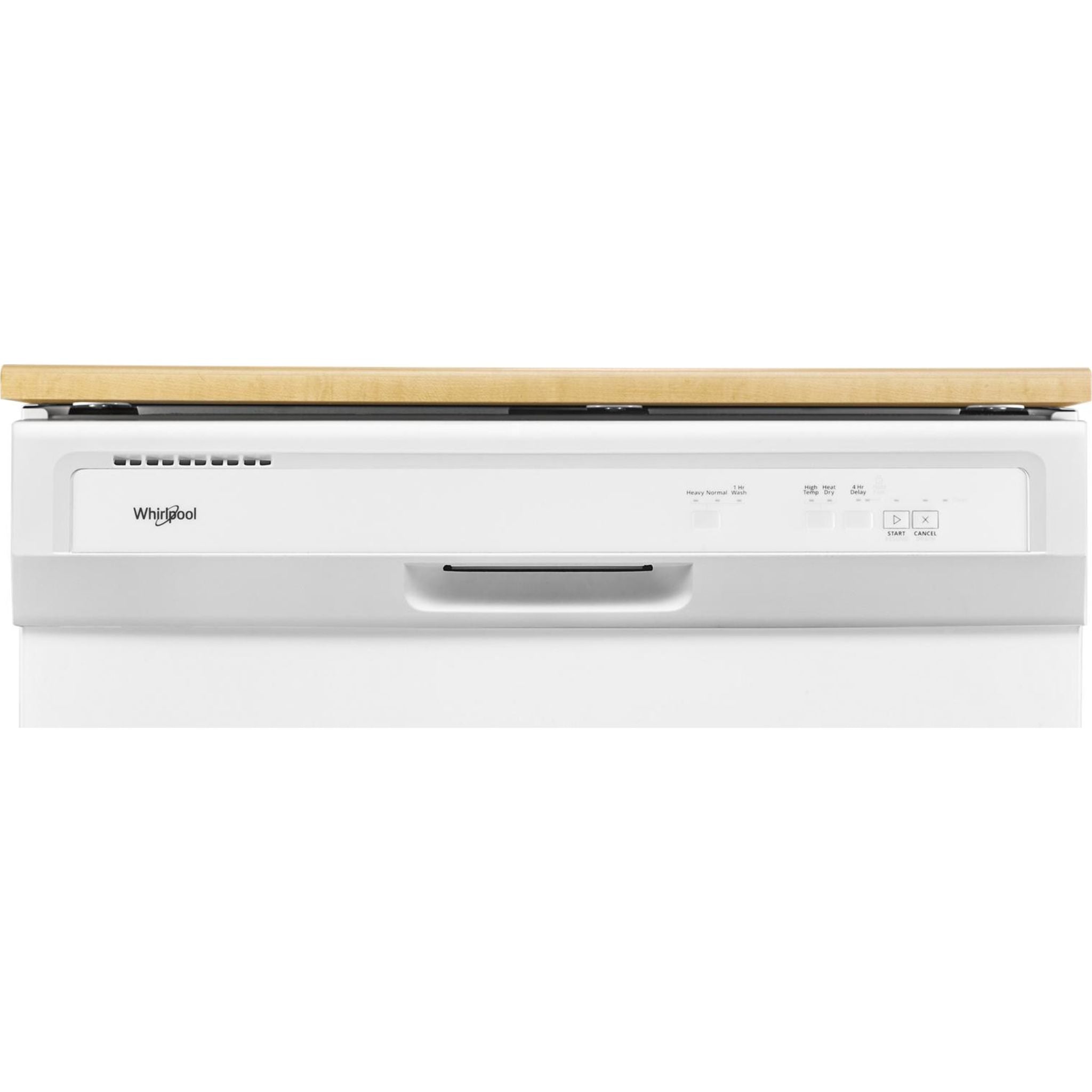 Whirlpool WDP370PAHW Portable Dishwasher with Plastic Tub - White | Compact & Energy Efficient for Apartments, RVs, and Small Kitchens
