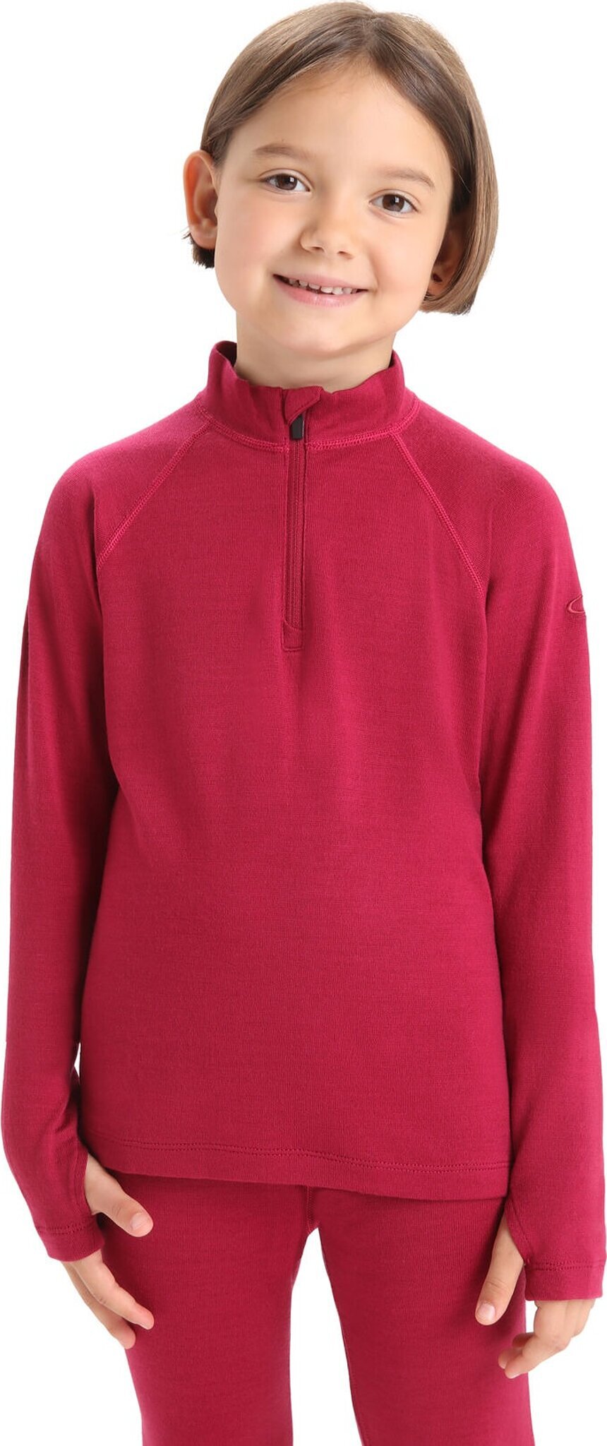 260 Tech Kids Long Sleeve Half Zip Base Layer Top - Thermal Underwear for Boys & Girls - Perfect for Winter Sports, Hiking & Outdoor Activities