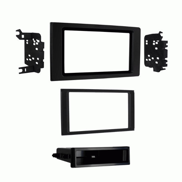Metra 99-8251 High Gloss Black DIN/Double DIN Radio Dash Kit for 2016-2023 Toyota Tacoma | Car Stereo Installation | Upgrade Your Truck Audio System