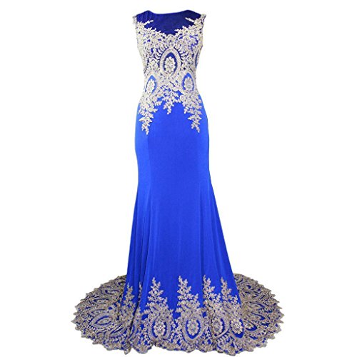 Royal Blue With Lace Hem