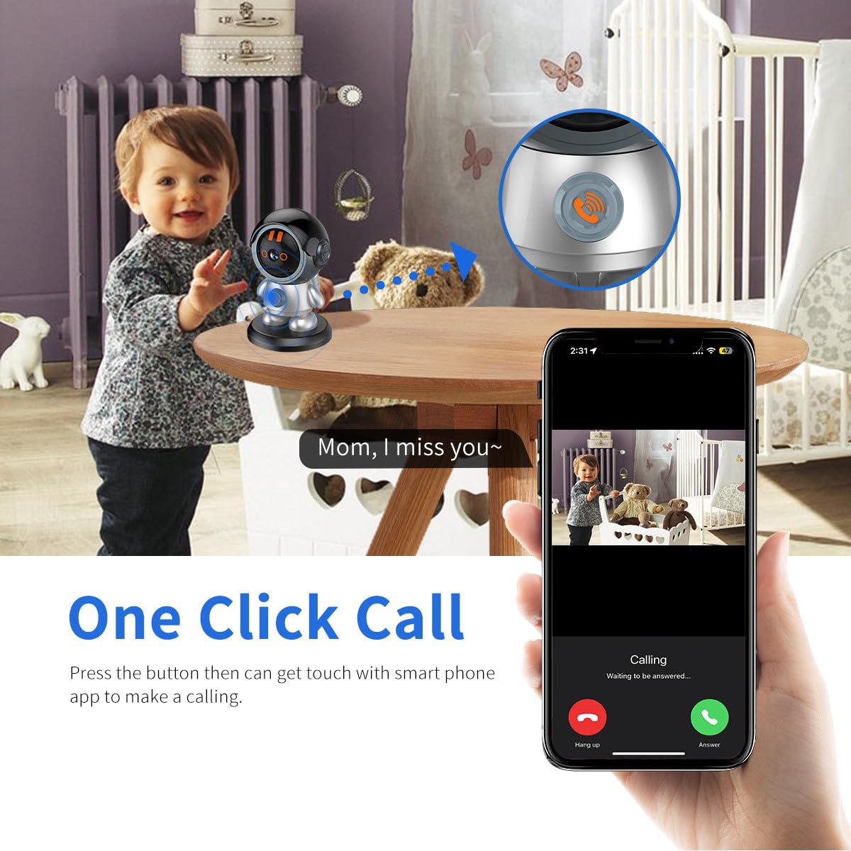 Smart WiFi Security Camera 3MP with 355° Pan & 60° Tilt - AI Human Detection, Night Vision, 2-Way Talk, Auto Tracking - Indoor/Outdoor Surveillance for Home & Business - Works with Alexa & Google Assistant