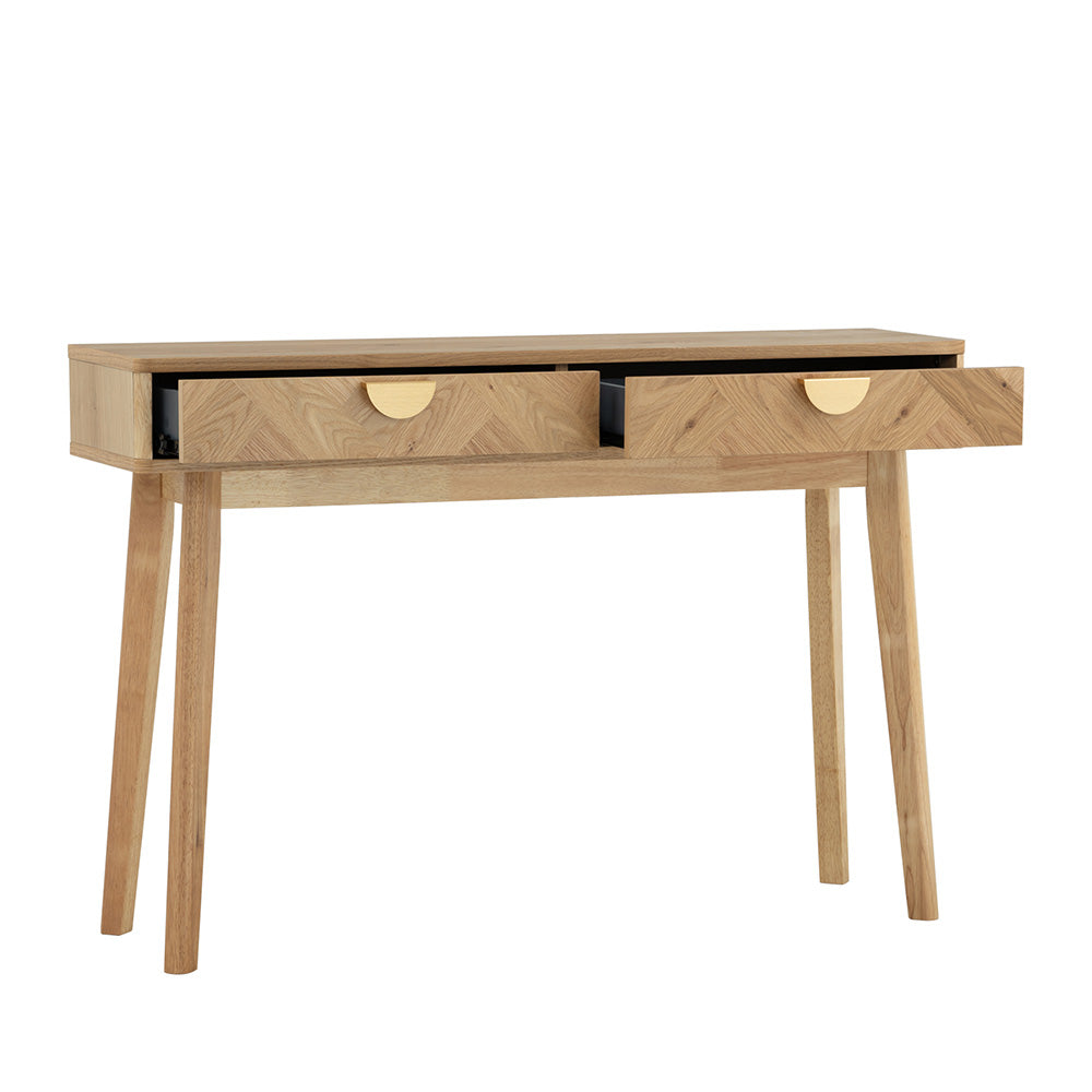 LOFTUS 47-Inch Oak Console Table - Entryway, Living Room, or Hallway Furniture for Home Decor