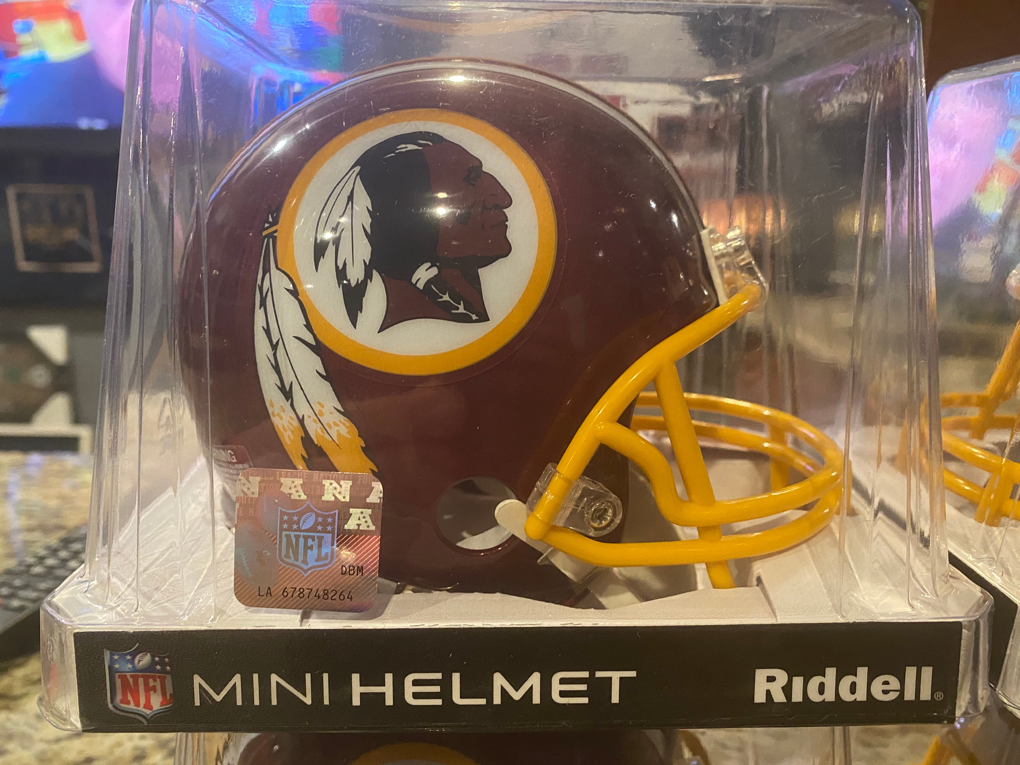 Washington Redskins Riddell ProLine VSR 4 Mini Football Helmet - Collectible NFL Memorabilia for Fans & Sports Enthusiasts - Perfect for Display, Gifts, and Game Day Decor