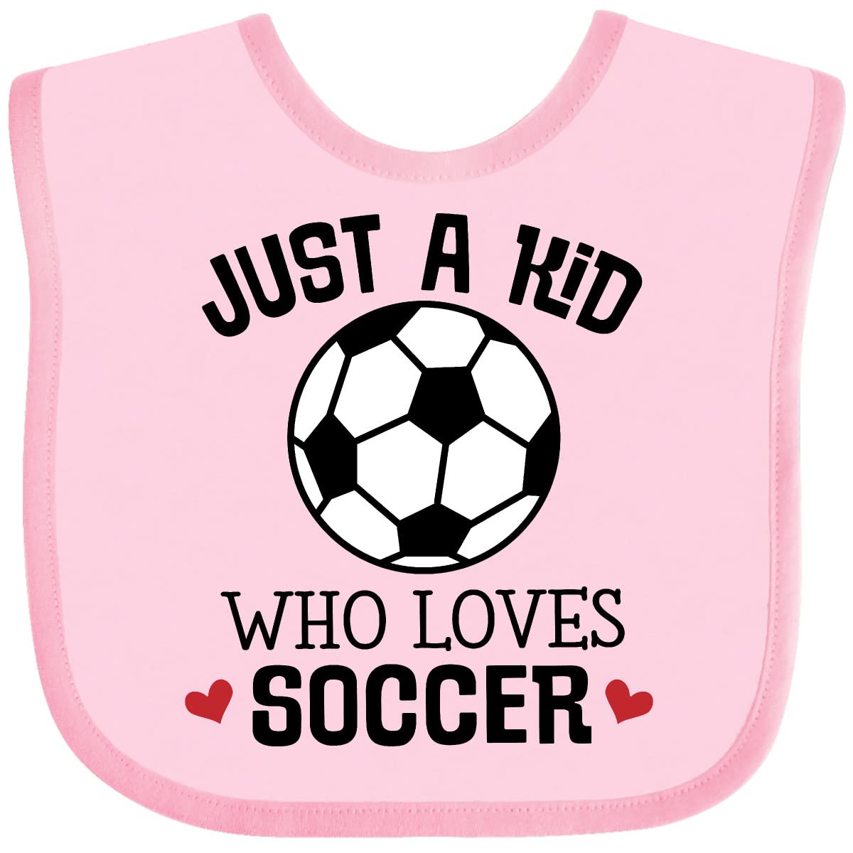 Inktastic Soccer Baby Bib for Kids - Soft & Absorbent Drool Bibs for Infants & Toddlers - Perfect for Soccer Games, Playtime & Mealtime