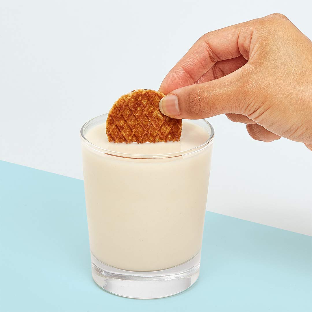 Rip Van Wafels Dutch Caramel & Vanilla Mini Stroopwafels - Low Carb Keto Snacks (3g Net Carbs) - Non GMO, Gluten Free - 35 Calorie Healthy Snacks for Office, Travel & On-The-Go - 128 Count Pack
