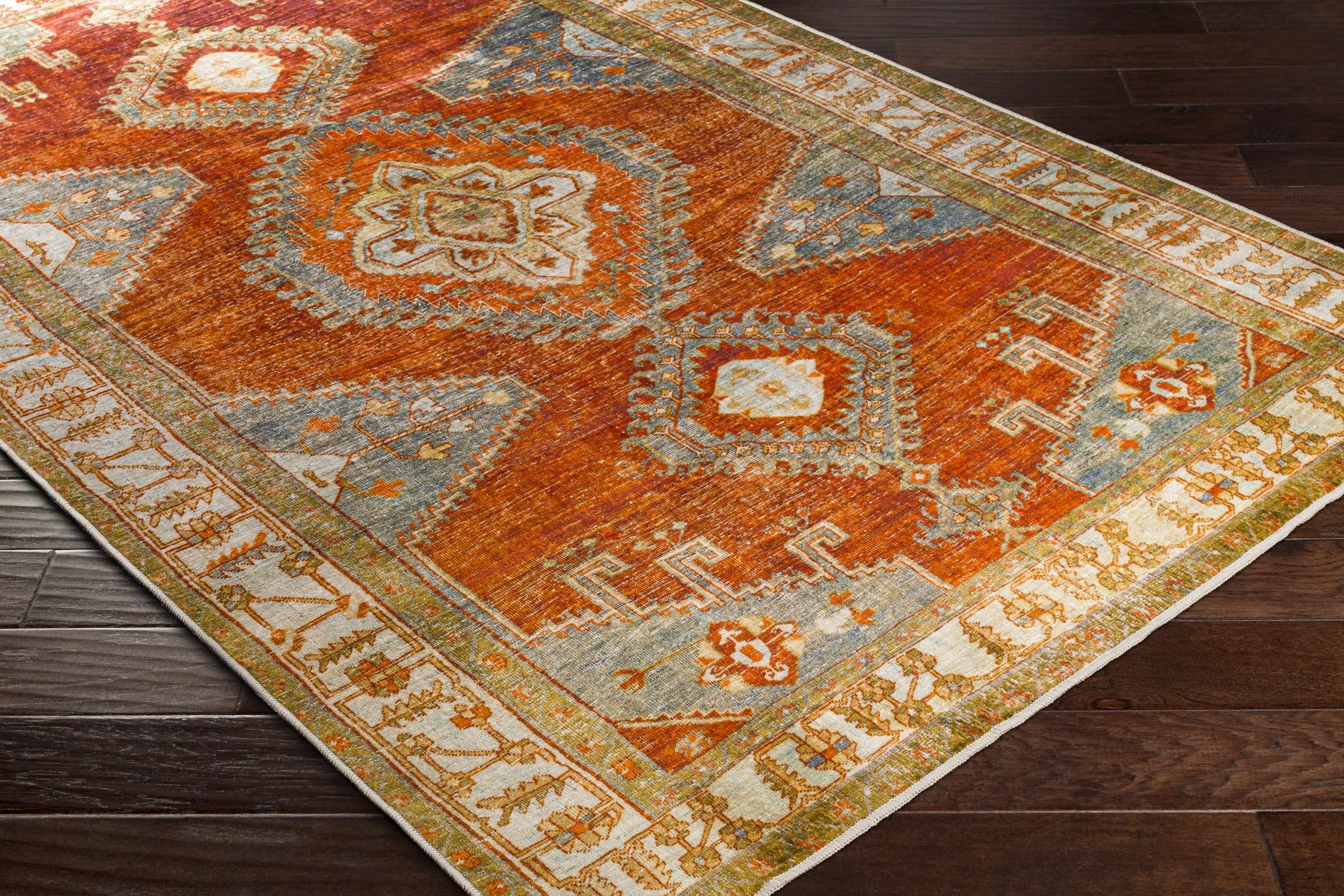 Hauteloom Kullar Machine Washable Area Rug 5' x 7'6