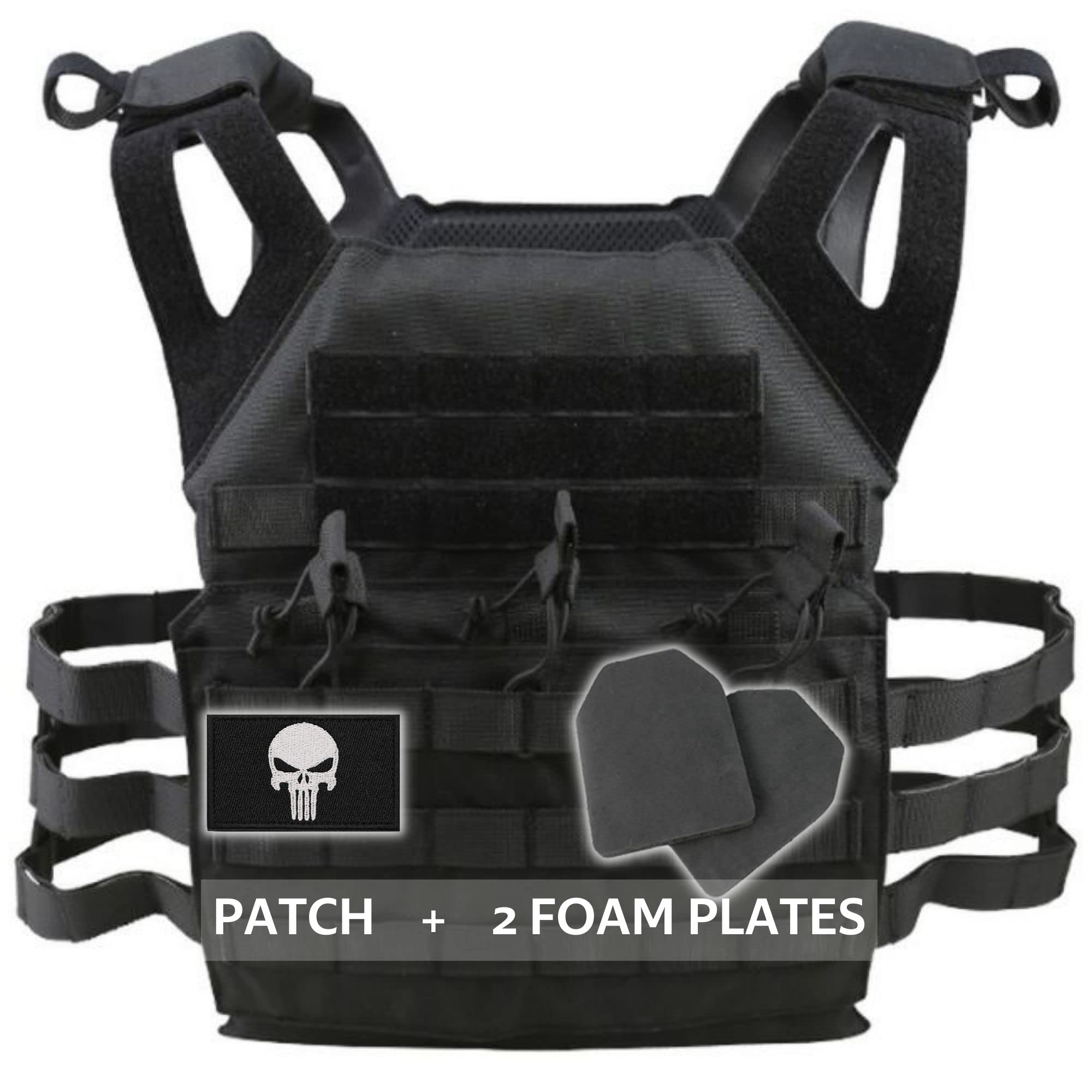 InfantryPro Tactical Vest for Airsoft - Military Plate Carrier, Police & Sniper Gear - Ballistic Protection for Airsoft Guns & BB Replicas - Perfect for Airsoft Battles, Training & Outdoor Tactical Scenarios