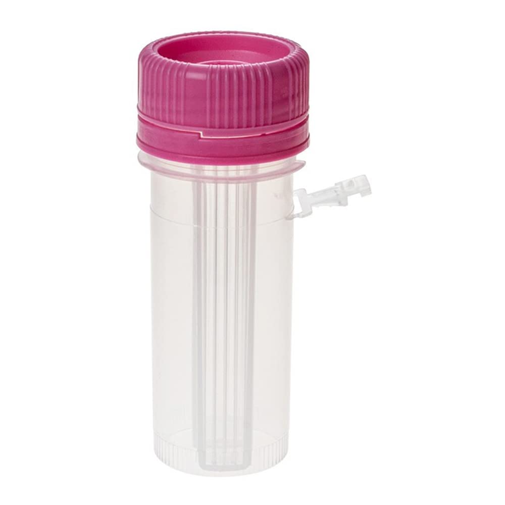 M950-4MA LockMailer Microscope Slide Storage Jar with Secure Magenta Cap - Case of 5 - Ideal for Lab Specimen Preservation & Classroom Science Projects