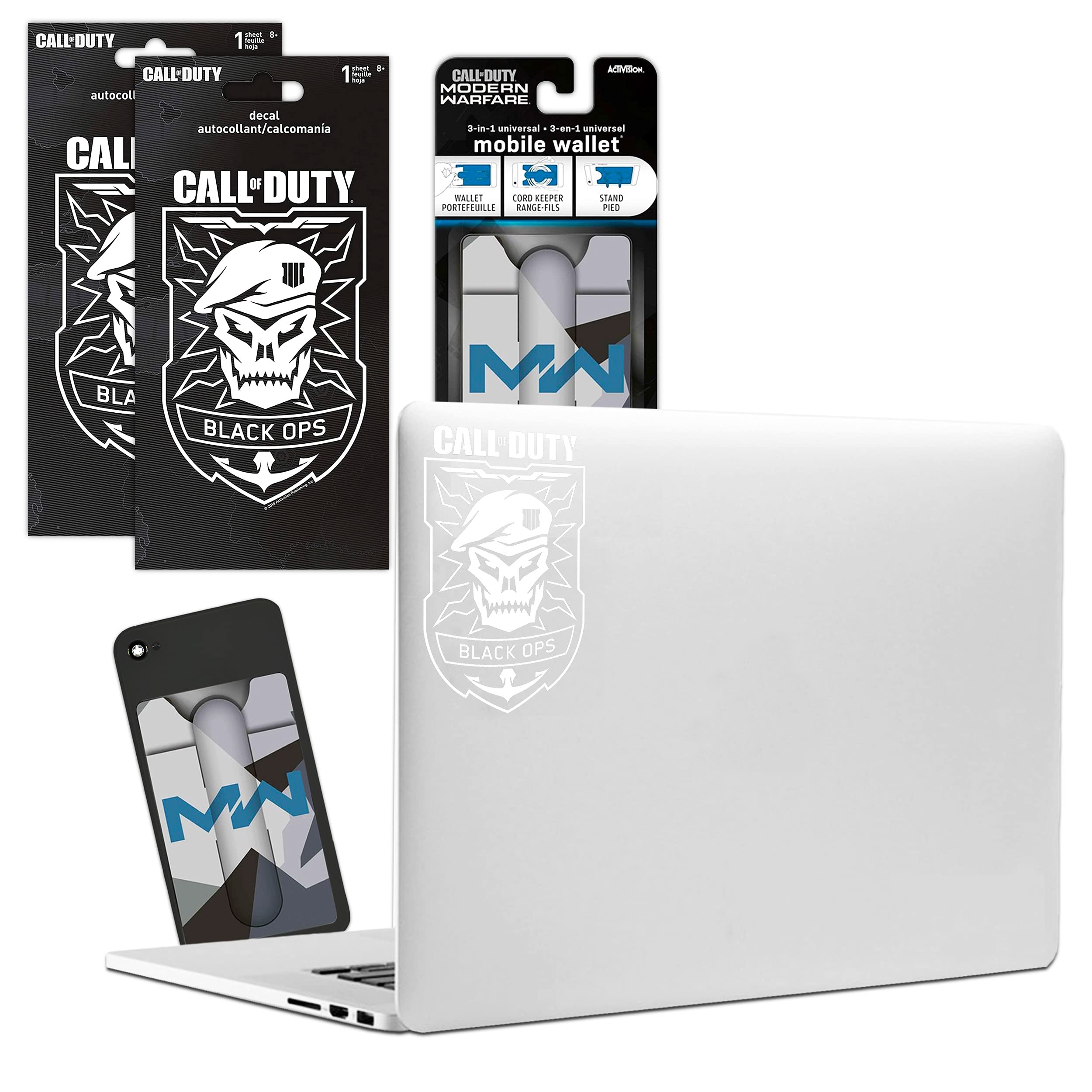 Call of Duty 3-Pc Accessories Set - Wallet & Decals for Phone, Laptop, Car | Gaming Merch