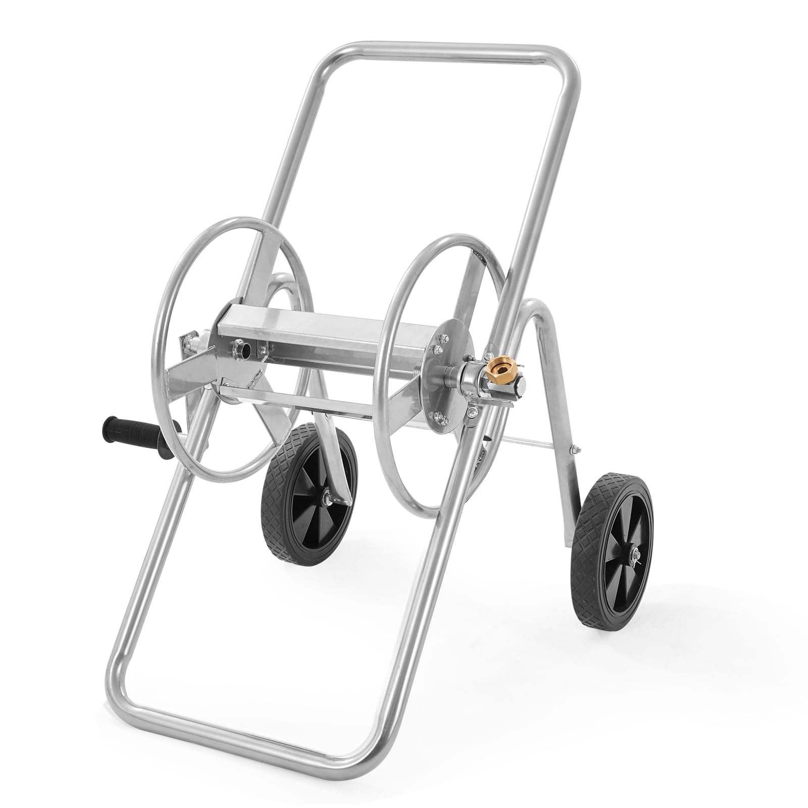 VEVOR Heavy Duty Hose Reel Cart with Wheels - Holds 175 ft of 5/8