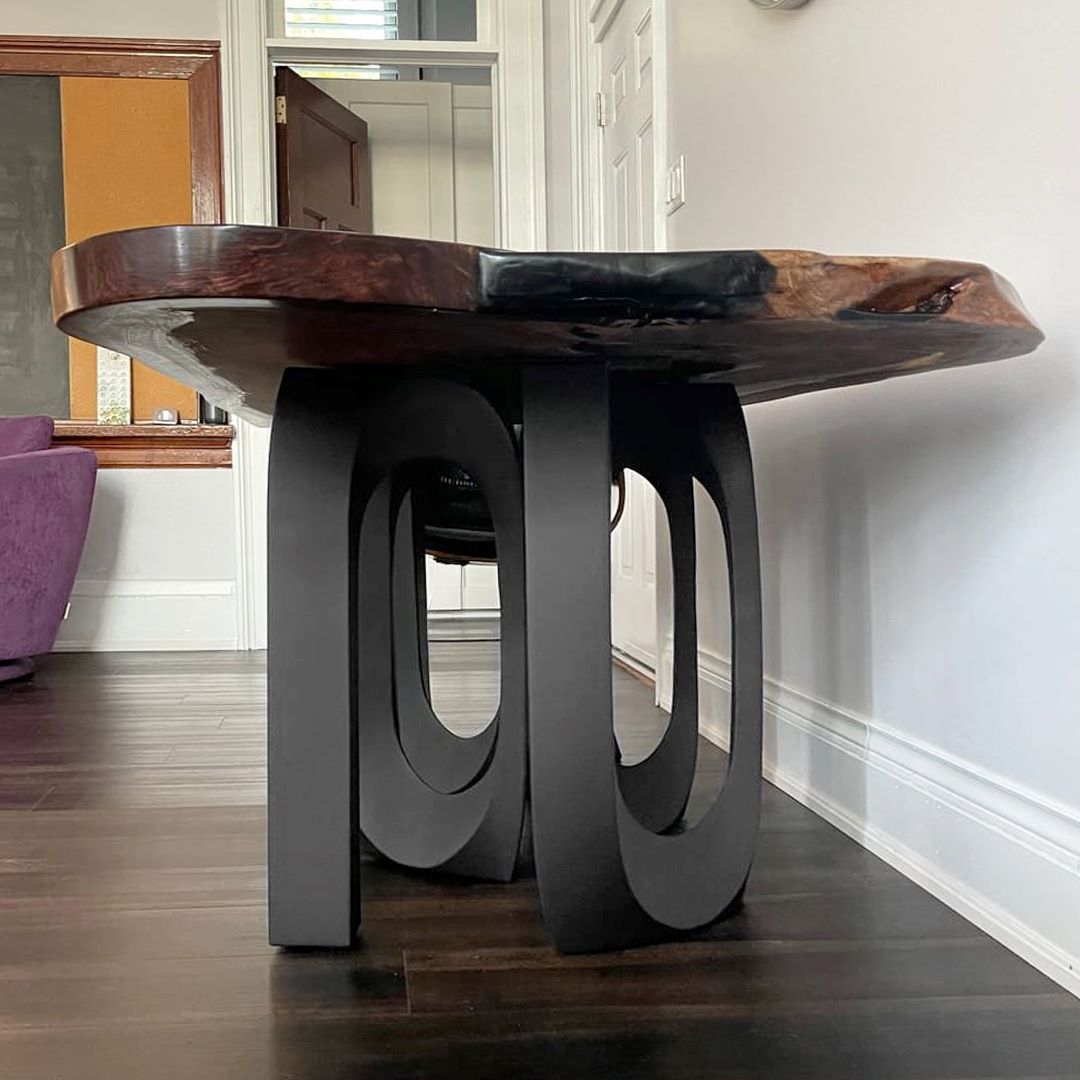 Industrial Metal Console Table Base 320 CORA 28H - Sturdy & Modern Entryway, Hallway, or Living Room Furniture for Home Decor