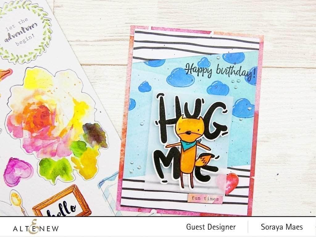Hug Me Stamp Set for Scrapbooking, Card Making & DIY Crafts - Perfect for Greeting Cards, Journals & Handmade Gifts