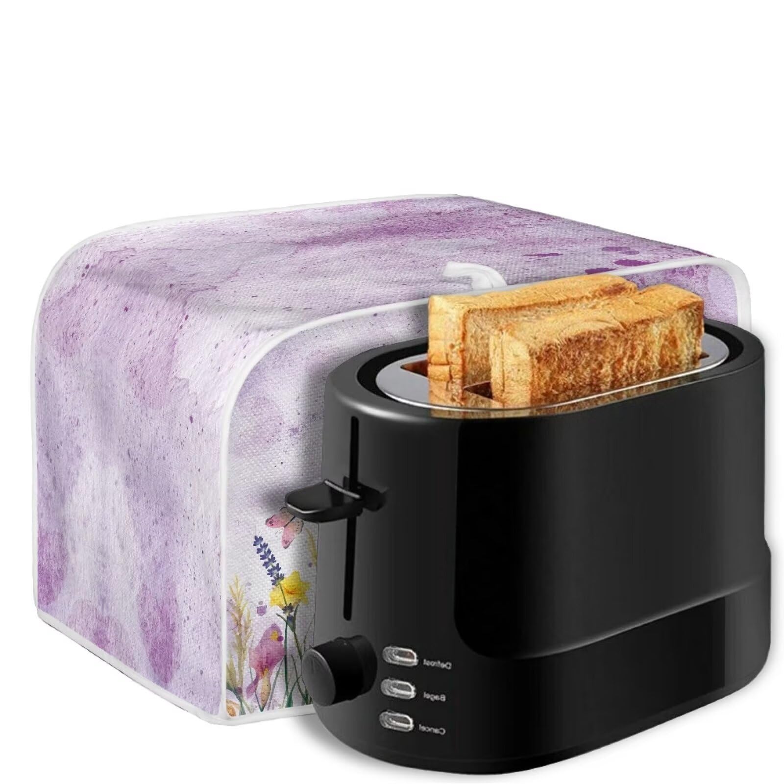 Easter Bunny Toaster Cover 2 Slice - Waterproof & Dustproof Kitchen Toaster Cover with Top Hook - Cute Easter Decor for Kitchen Accessories - Perfect for Easter Brunch & Holiday Home Decor