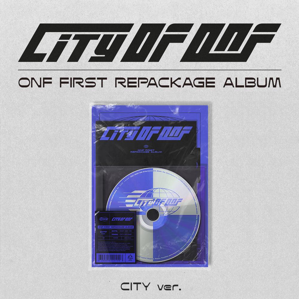 ONF 1st Repackage Album 'CITY OF ONF' - K-Pop Music CD with Photobook & Extras | Perfect for K-Pop Fans and Collectors | Enjoy at Home, Parties or as Gift for ONCEs