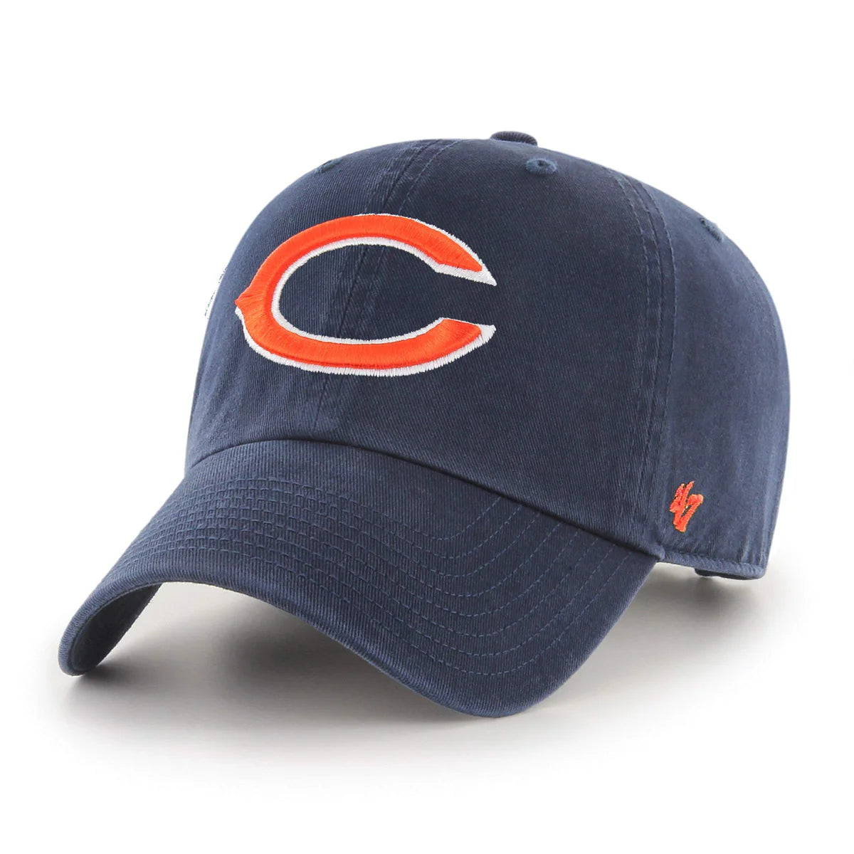 47 Brand Chicago Bears Cleanup Adjustable Baseball Cap - Navy Blue for Men & Women - Perfect for Game Day, Outdoor Sports & Casual Wear