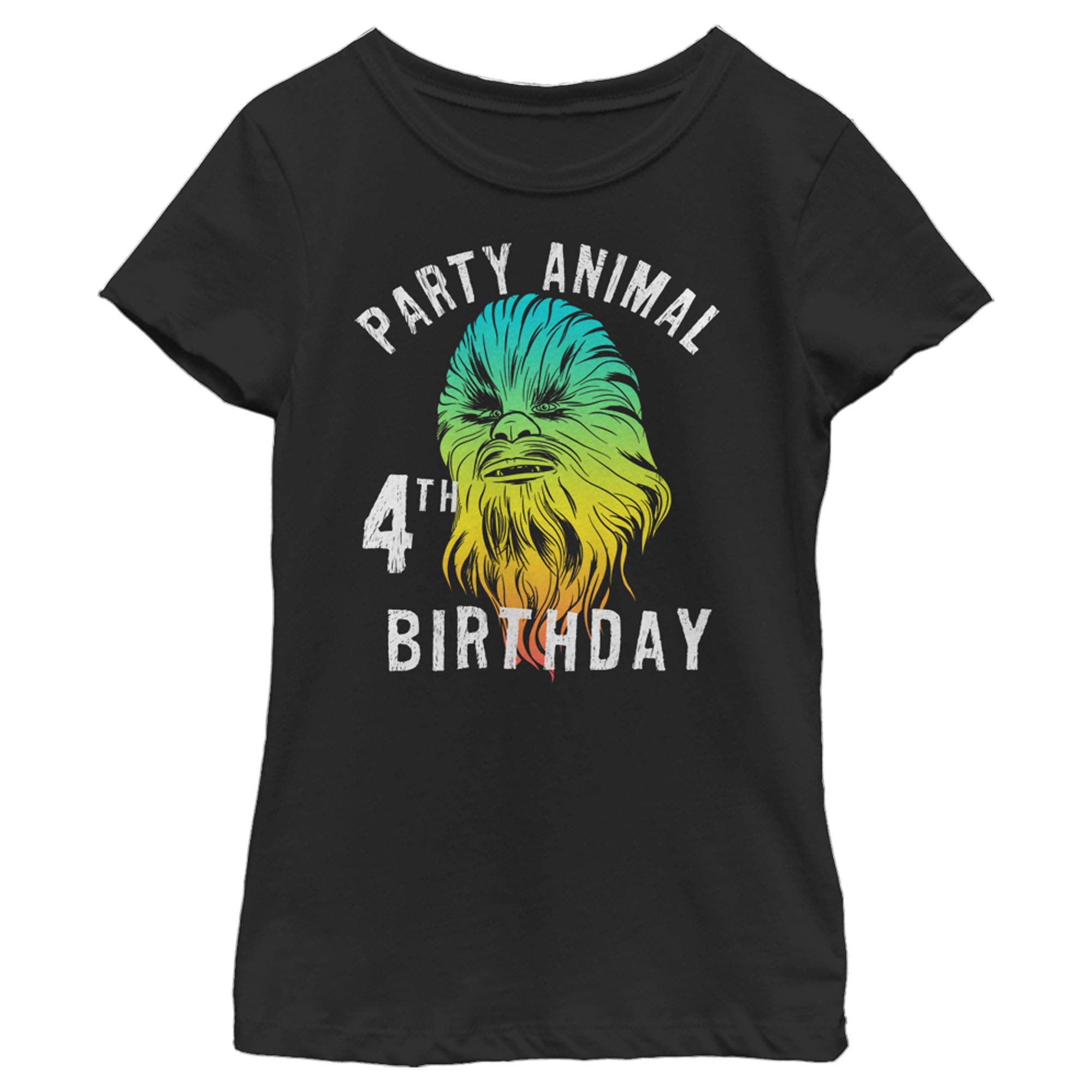 Fifth Sun Girls' Chewie Birthday T-Shirt - Cute Star Wars Themed Top for Kids - Perfect for Birthday Parties & Casual Wear