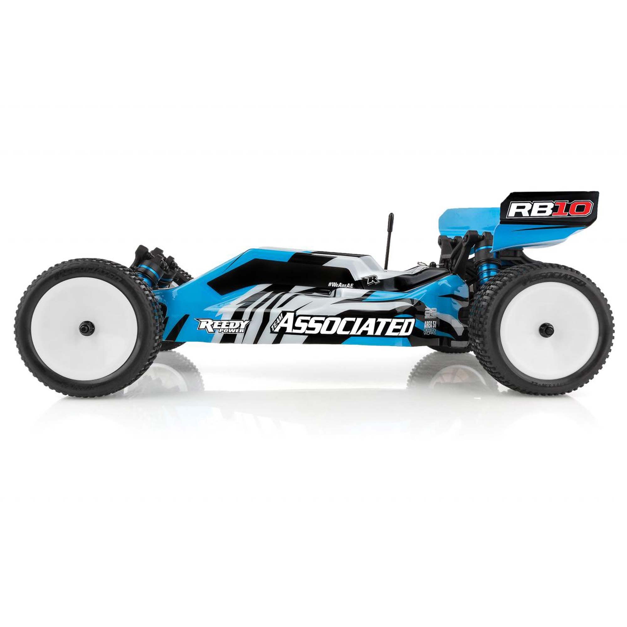 Team Associated 1/10 RB10 2WD RTR Buggy RC Car - Blue (ASC90031) | Ready-to-Run Remote Control Vehicle for Off-Road Racing & Backyard Bashing | Battery & Charger Not Included