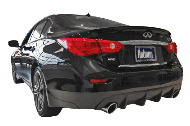 2014-2017 Infiniti Q50 Rear Diffuser - Matte Black Performance Upgrade | KB11222MB | Enhance Your Car's Aerodynamics & Style