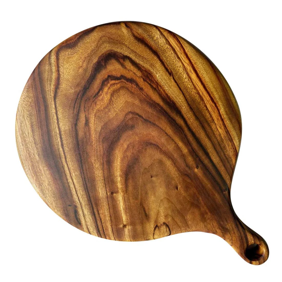 Premium Camphor Laurel Wood Small Pizza Board - Natural, Durable Cutting Board for Pizza, Cheese & Charcuterie - Perfect for Home Kitchen, Restaurants & Outdoor Dining
