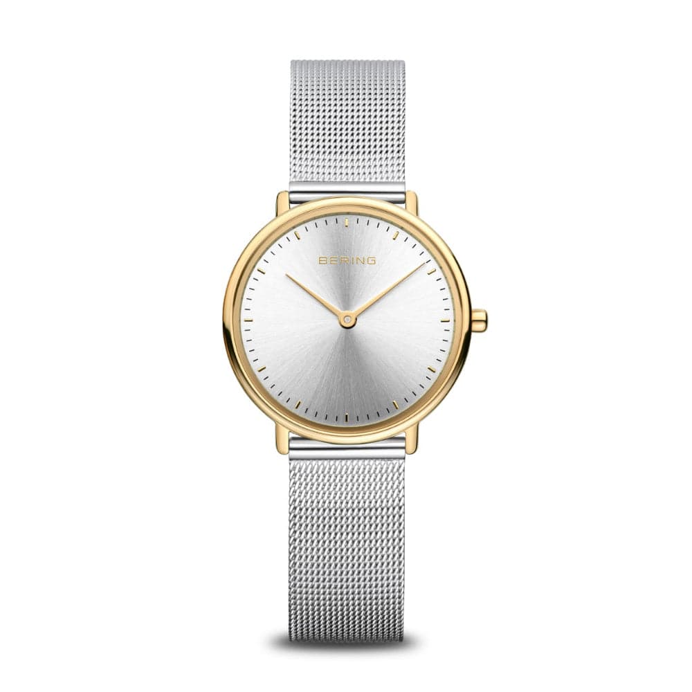 Bering Ultra Slim Silver Dial Women's Watch with Milanese Strap 15729-010 - Elegant Timepiece for Office, Party & Everyday Wear