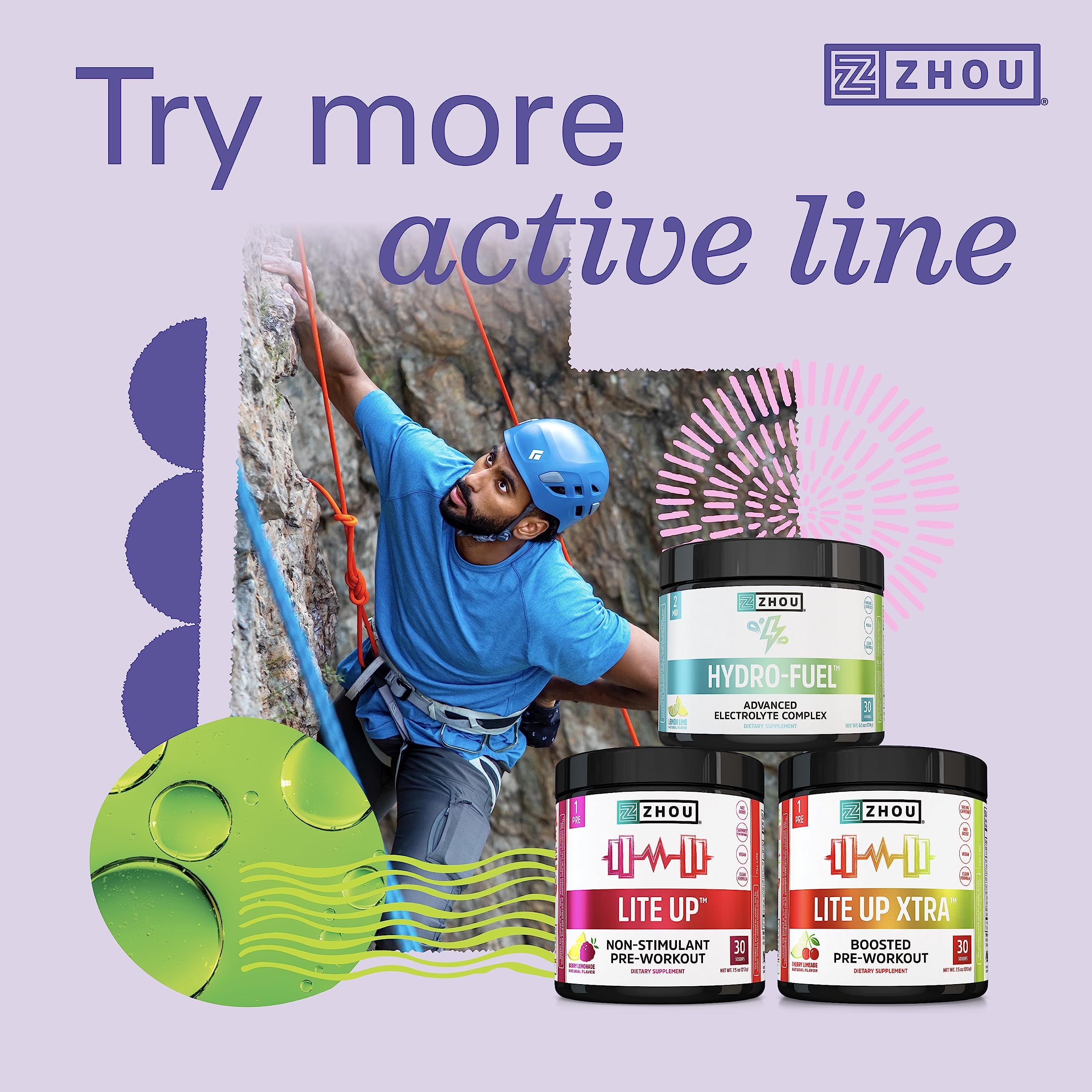 Zhou Nutrition Plant Based Vegan Protein Powder - Vanilla Flavor, 21g Protein per Serving, Dairy Free, Soy Free, Gluten Free, Sugar Free, Complete Amino Acid Profile, Easy Digestion & Absorption, 16 Servings - Perfect for Post-Workout Recovery, Smoothies & Healthy Meal Replacement